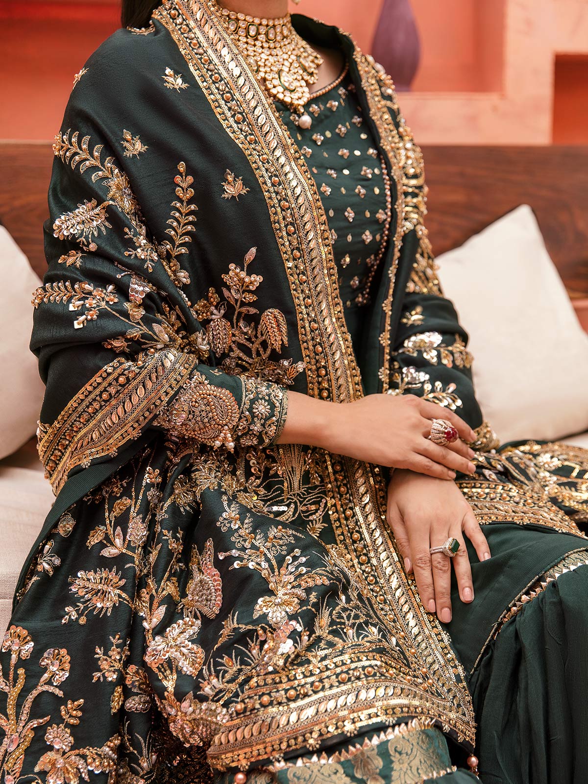 GL-WS-22V1-33 (Shawl) Zaryaab Wedding Formals Collection by Gulaal