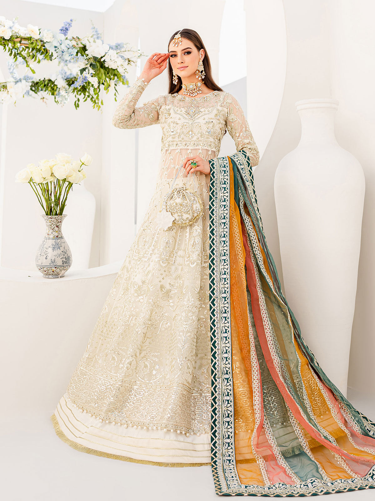 Kiyarah 02 - 3 Piece Embroidered  Wedding Collection 2022 by Gulaal 