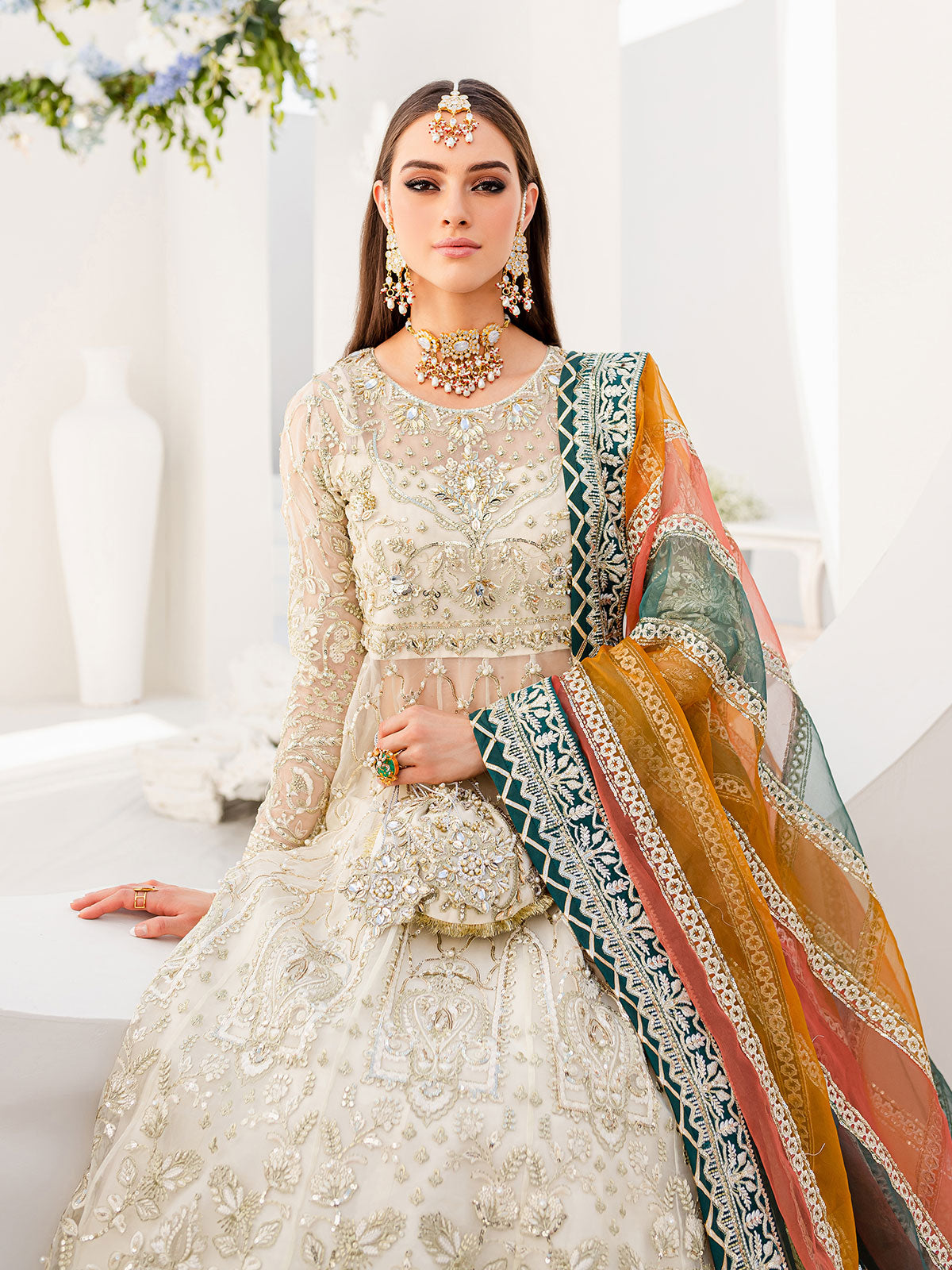 Kiyarah 02 - 3 Piece Embroidered  Wedding Collection 2022 by Gulaal 