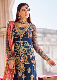Gul Afshan Embroidered Net 3 Piece Suit GWF-01 - Zohra by Gulaal Wedding Collection