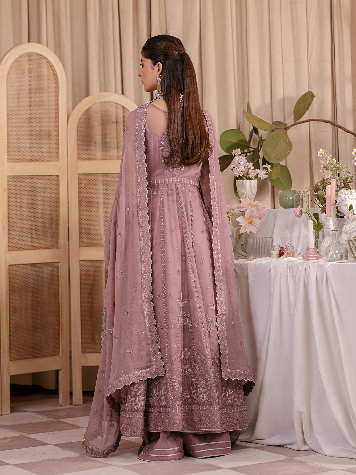  Ezrah UC-03 Embroidered Chiffon 2023 by Gulaal