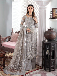 Gulnoor Embroidered Net 3-Piece Suit WS-18