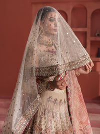 Anshah GL-WS-22V1-28 (Ivory White Lehnga Choli)